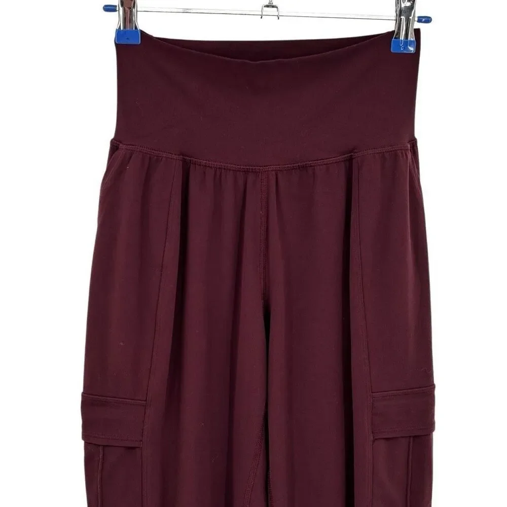 ATHLETA SALUTATION CARGO‎ JOGGER Burgundy Size XXS